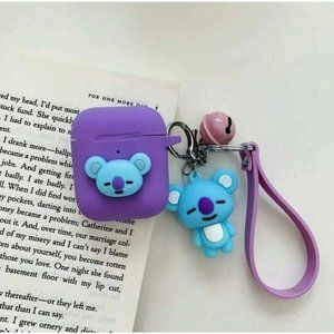 Cartoon AirPod Case Keychain Selicone  Koya 1 & 2